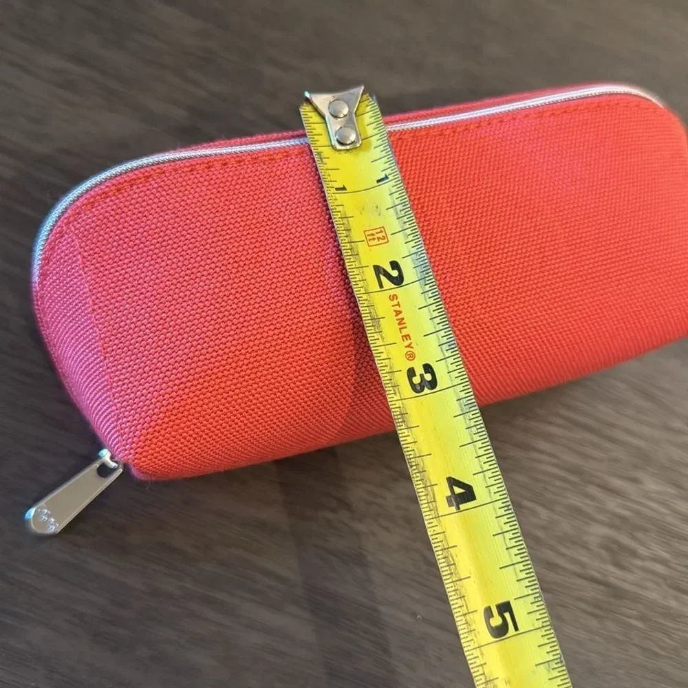 NWOT Dior Coral Canvas Travel Cosmetic Vanity Case Makeup Jewelry Organizer D…‎